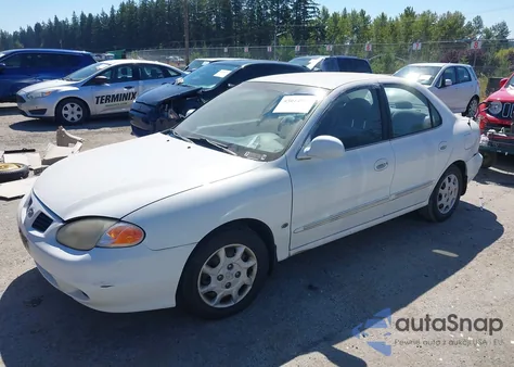 2000 Hyundai Elantra Gls from USA, damaged, VIN KMHJF35F1YU969243